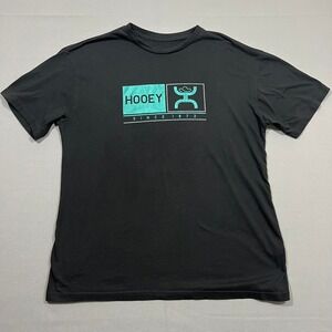 Hooey Graphic T-Shirt Logo Print Short Sleeve Black Mens XL